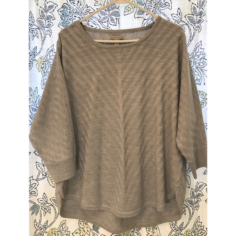 Silver Dana Bachman Sweater in size XL NWT